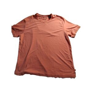 Tommy Bahama Shirt Mens XL Orange  Solid Supima Cotton Polyester‎